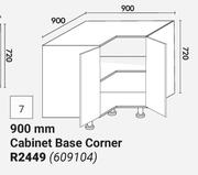 900mm Cabinet Base Corner (Floor Unit) 609104