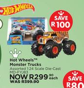 Hot Wheels™ Monster Trucks Assorted (1:24 Scale Die-Cast) MD-FYJ83-Each