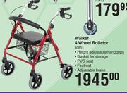 Medic+ Walker 4 Wheel Rollator