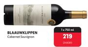 Blaauwklippen Cabernet Sauvignon-750ml