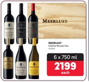 Meerlust 6 Bottle Wooden Box-6 x 750ml