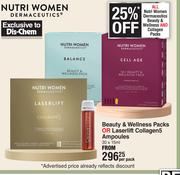Nutri Women Dermaceutics Beauty & wellness Packs Or Laserlift Collagen 5 Ampoules 30 x 15ml-Per Pack