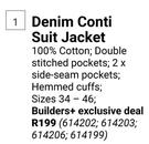 Beck Denim Conti Suit Jacket