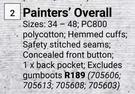 Beck Painter's Overall