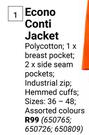Beck Econo Conti Jacket