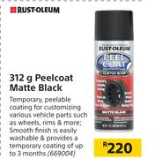 Rust Oleum Peelcoat Matte Black-312g