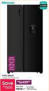 Hisense 514Ltr Black Fridge H670SMIB WD