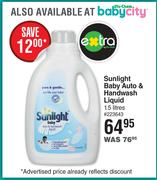 Sunlight Baby Auto & Handwash Liquid-1.5L
