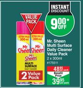 Mr.Sheen Multi Surface Daily Cleaner Value Pack-2 x 300ml Per Pack