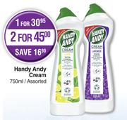 Handy Andy Cream Assorted-For 2 x 750ml