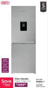 Defy 323Ltr Metallic Freezer Fridge  DAC627