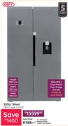 Defy 555Ltr Silver SBS Fridge DFF547