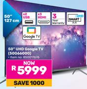 Skyworth 50"( 127cm) UHD Google TV 50G6600G