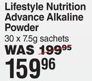 Lifestyle Nutrition Advance Alkaline Powder-30 x 7.5g sachets 