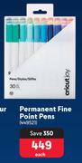 Cricut Permanent Fine Point Pens 449521-Each