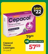 Cepacol Throat Lozenges 24 Pack