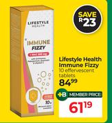 Lifestyle Health Immune Fizzy 10 Effervescent Tablets