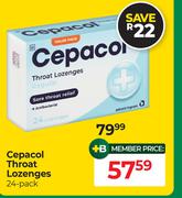 Cepacol Throat Lozenges 24 Pack