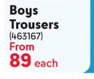 Legend Boys Trousers-Each