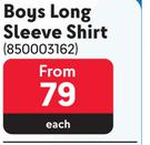 Legend Boys Long Sleeve Shirt-Each