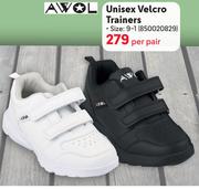 Awol Unisex Velcro Trainers Size 9-1-Per Pair