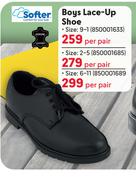 Softer Boys Lace Up Shoe Size 9-1-Per Pair