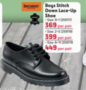 Buccaneer Boys Stitch Down Lace Up Shoe Size 6-11-Per Pair