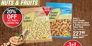 Gaby's Earth Foods Raw Or Roasted & Salted Cashews Value Assorted-1Kg Per Pack