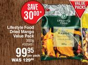 Lifestyle Food Dried Mango Value Pack-300g Per Pack