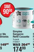Tommee Tippee Simplee Sangenic Refill Cassette-3 Per pack
