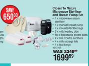 Tommee Tippee Closer To Nature Microwave Steriliser & Breast Pump Set