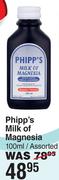 Phipp's Milk Of Magnesia Assorted-100ml