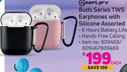 Amplify Buds Series TWS Earphones With Silicone Assorted-Each