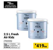 Fired Earth 2.5L Fresh Air Kidz-Each