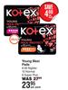 Kotex Young Maxi Pads 8 All Nighter, 10 Normal, 8 Super Plus-Per Pack