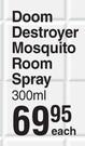 Doom Destroyer Mosquito Room Spray-300ml Each