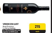 Vrede En Lust Boet Erasmus-6 x 750ml