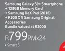 Samsung Galaxy S9Plus Smartphone Plus 128GB Memory Card & Samsung DexPad(2018)-On Smart S
