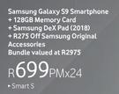 Samsung Galaxy S9 Smartphone Plus 128GB Memory Card & Samsung DexPad(2018)-On Smart S