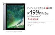 Apple iPad Pro 10.5" WiFi Cell 4G 64GB-On 6GB Data