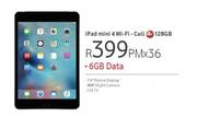 Apple iPad Mini 4 WiFi Cell 4G 128GB-On 6GB Data