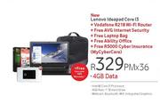 Lenovo Ideapad Core i3-4GB Data + Vodafone R218 WiFi Router