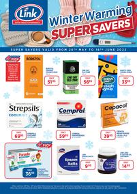 Link Pharmacy : Winter Warming Super Savers (26 May - 16 June 2022)