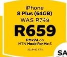 Apple iPhone 8 Plus 64GB LTE-On MTN Made For Me S