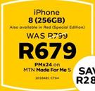 Apple iPhone 8 256GB LTE-On MTN Made For Me S