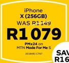 Apple iPhone X 256GB LTE-On MTN Made For Me S