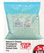 Nature's Choice Wholegrain Traditional Rolled Oats-5kg