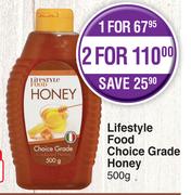 Lifestyle Food Choice Grade Honey-500g Each