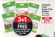 Lifestyle Food Sugar Free Sweets-70/80g Each