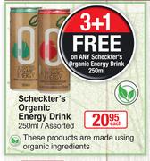 Scheckter's Organic Energy Drink-250ml Each